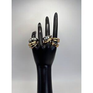 Gold & Silver Tone Fashion Stacking 12 Twelve Rings Size 8 NWOT